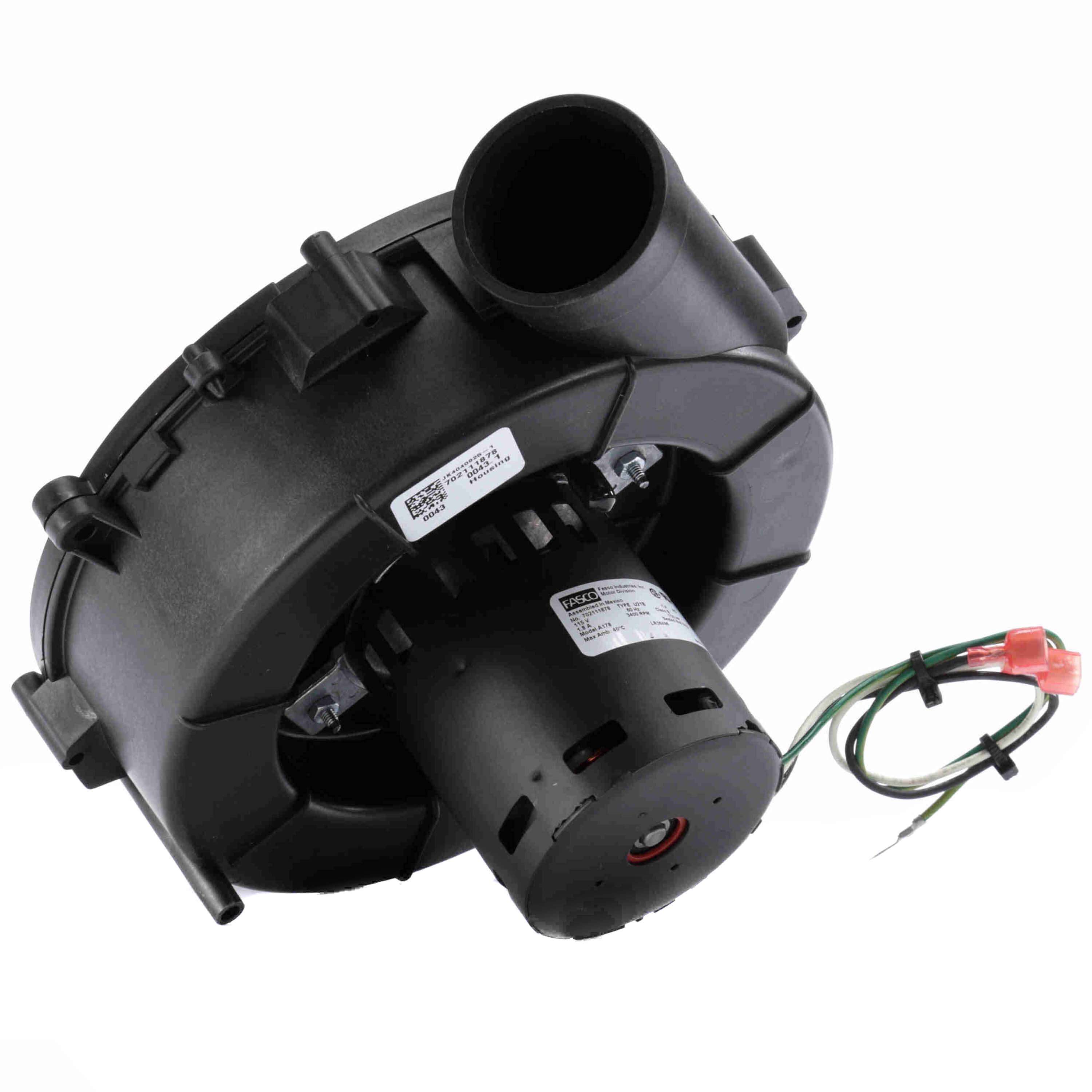 GENTEQ MOTORS Fasco A178 1-Speed 1/30 HP 3400 RPM Intercity Blower Motor 115V