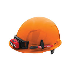 Milwaukee 48-73-1133 Orange Full Brim Hard Hat with 6pt Ratcheting Suspension - Type 1 Class E