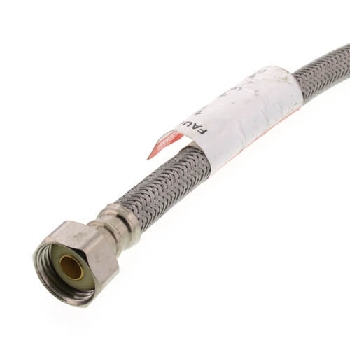 FLUIDMASTER Fluidmaster B3F16 Click Seal 1/2 x 16 in. Compression x FNPT Stainless Steel Faucet Flexible Water Connector