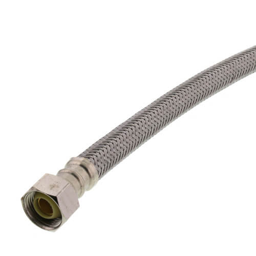 FLUIDMASTER Fluidmaster B3F16 Click Seal 1/2 x 16 in. Compression x FNPT Stainless Steel Faucet Flexible Water Connector