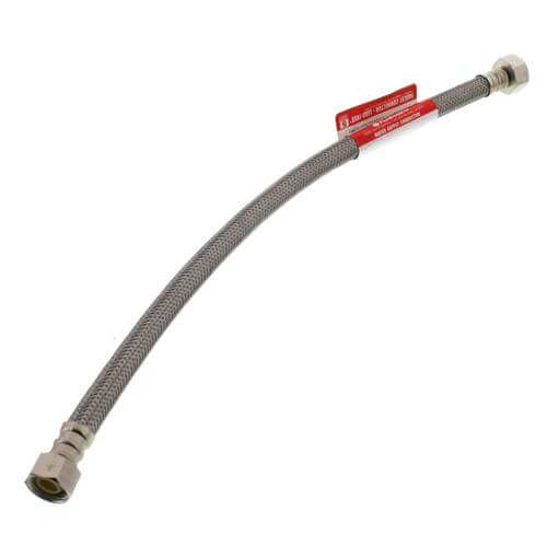 FLUIDMASTER Fluidmaster B3F16 Click Seal 1/2 x 16 in. Compression x FNPT Stainless Steel Faucet Flexible Water Connector