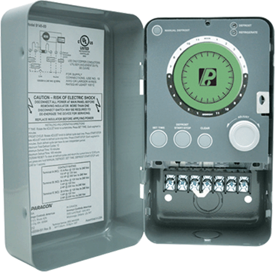 ROBERTSHAW Robertshaw 9145-00 Universal Defrost Timer, 5 to 105 min Defrost, 120/208/240 VAC, (1) SPDT/SPST Contact Form, 1 Poles