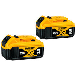 DEWALT Dewalt DCB205-2 20V MAX Premium XR Lithium-Ion Battery Pack 5.0Ah 2pk