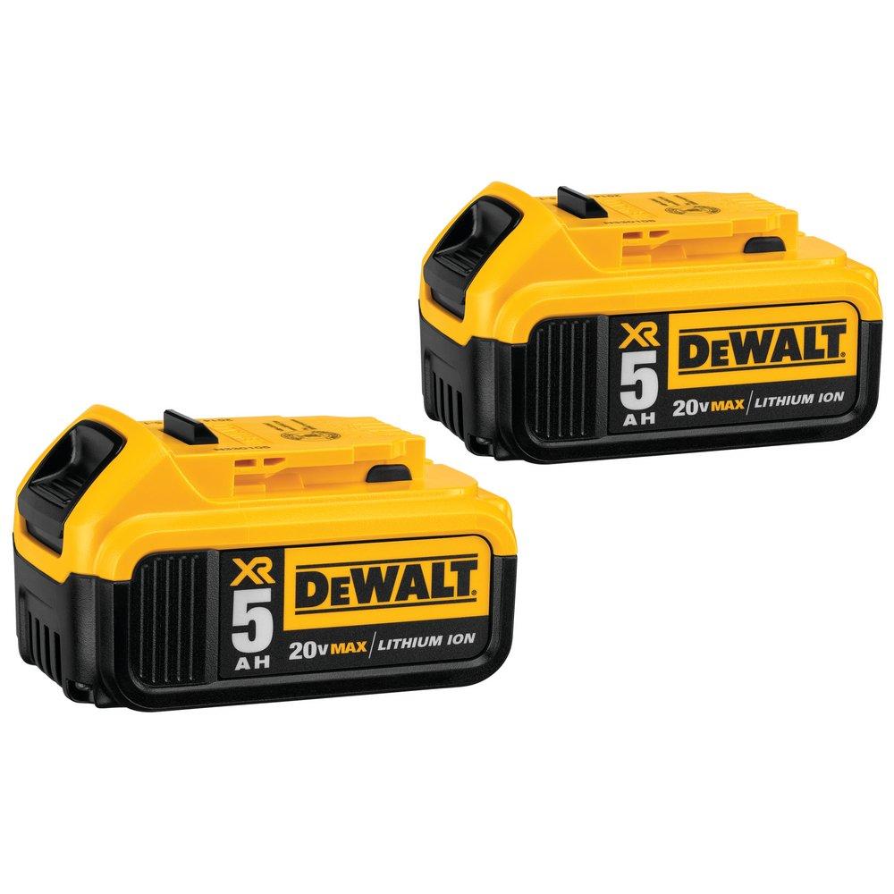 DEWALT Dewalt DCB205-2 20V MAX Premium XR Lithium-Ion Battery Pack 5.0Ah 2pk