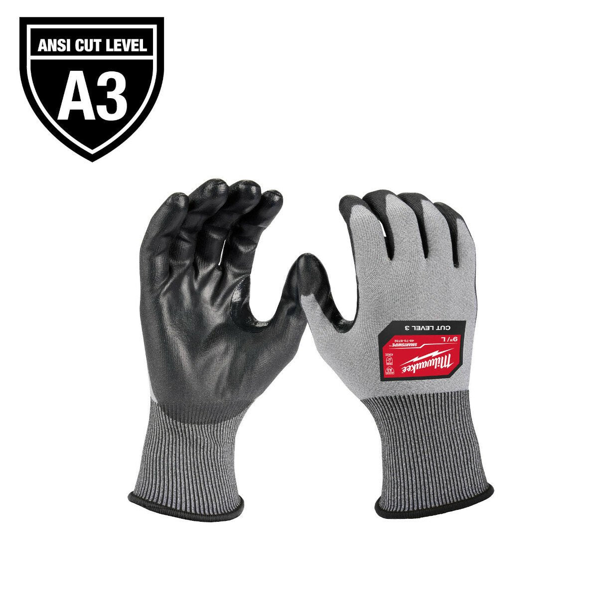MILWAUKEE Milwaukee 48-73-8732 High Dexterity Polyurethane Dipped Gloves - L