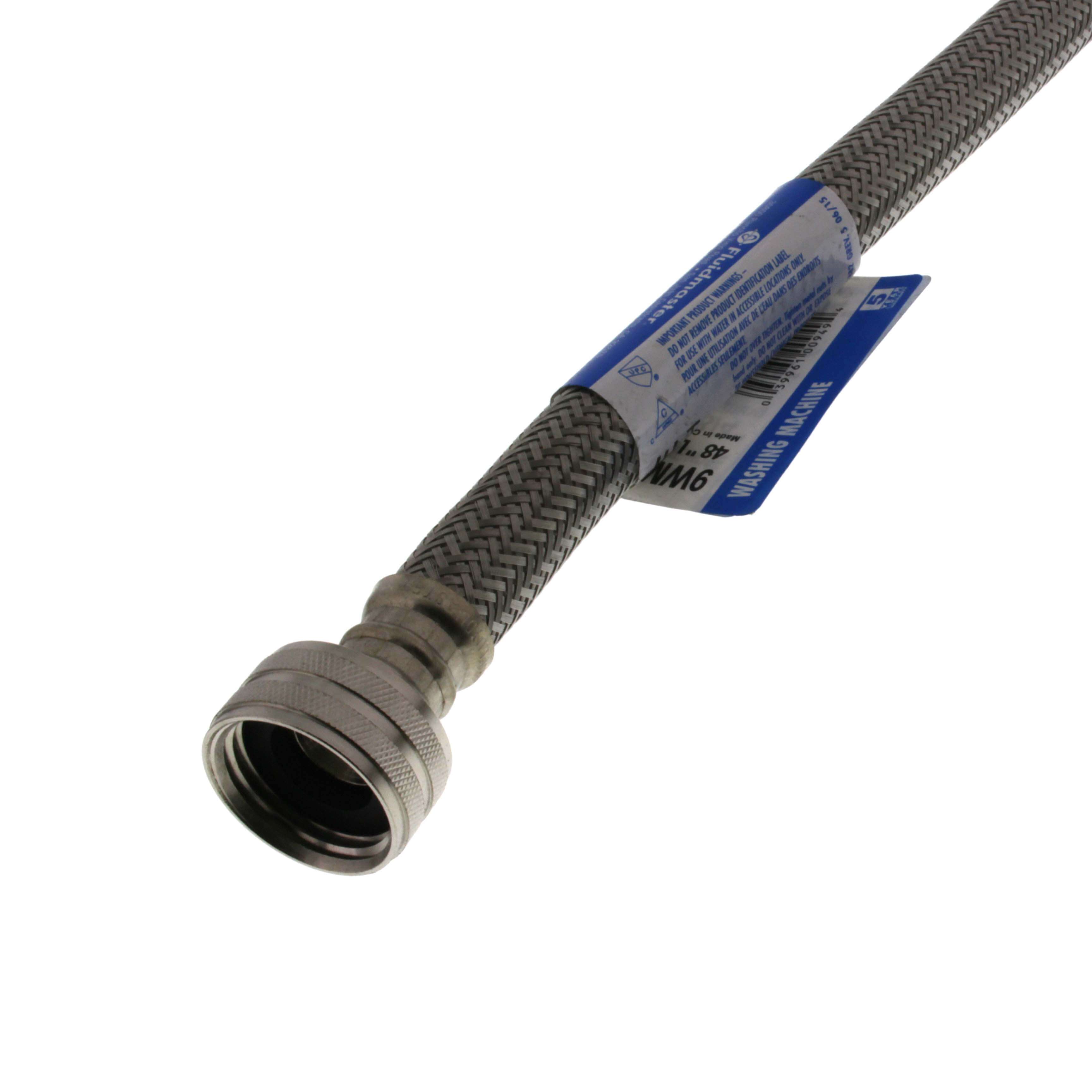 FLUIDMASTER Fluidmaster 9WM48HE HE WashingMachine3/4 Hose Fittingx3/4 Hose Fitting(1/2 I.D.)
