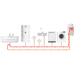 NAVIEN Navien NPE-240A2 High-Efficiency Condensing Tankless Water Heater Max Input: 199,900 BTU/h (Indoor/Outdoor Wall-Hung)