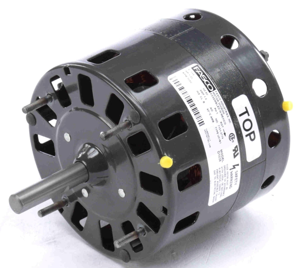 GENTEQ MOTORS Fasco D1038 1/25 HP Blower Motor 115V 60Hz Replacement MPN