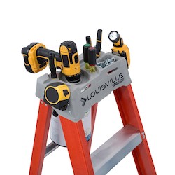 LOUISVILLE LADDER Louisville Ladder FS1504 4-Foot Fiberglass Step Ladder, Type IA, 300 lb Load Capacity