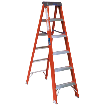 LOUISVILLE LADDER Louisville Ladder FS1504 4-Foot Fiberglass Step Ladder, Type IA, 300 lb Load Capacity