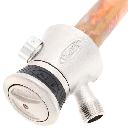PRIER Prier P-118L10 P-118 Series 10 1/2 CTS Inlet Single Handle Anti-Siphon Hot & Cold Mixing TrueTemp Outdoor Wall Faucet