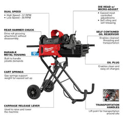 Milwaukee Tool MXF512-2XC MX FUEL Pipe Threading Machine