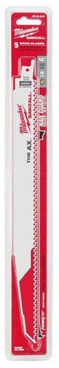 MILWAUKEE Milwaukee 48-00-5027 The Ax Sawzall Blade 12 in 5 TPI Bi-Metal Saw Blade