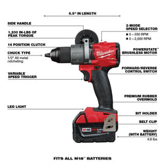 Milwaukee 2803-22 1/2 in Drill Driver Kit