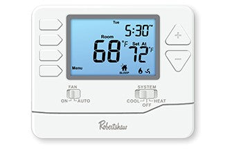 ROBERTSHAW Robertshaw RS9110 24V/Millivolt Programmable Thermostat 1 Heat/1 Cool