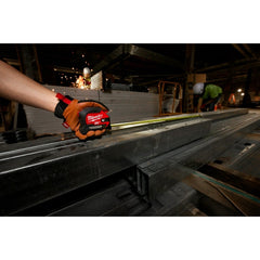 Milwaukee 48-22-0428 Compact Wide Blade Magnetic Tape Measure w/ Rechargeable 100L Light