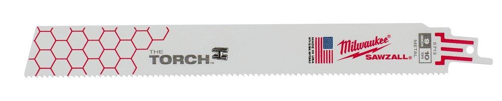 MILWAUKEE Milwaukee 48-00-5713 The Torch 9 Bi-Metal Reciprocating Saw Blade 10 TPI