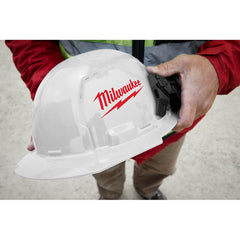 Milwaukee 48-73-1228 Red Front Brim Vented Hard Hat with 6pt Ratcheting Suspension - Type 1, Class C