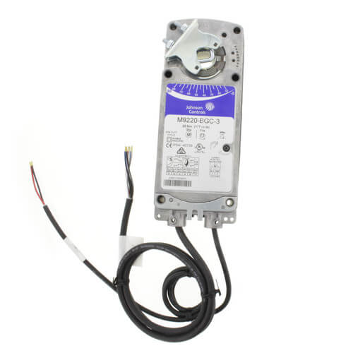 JOHNSON CONTROLS Johnson Controls M9220-BGC-3 Direct Coupled, 177 lb-in Spring Return