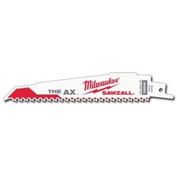 MILWAUKEE Milwaukee 48-00-5021 Nail Embedded Wood Cutting Bi-metal Reciprocating Saw Blade 6 in