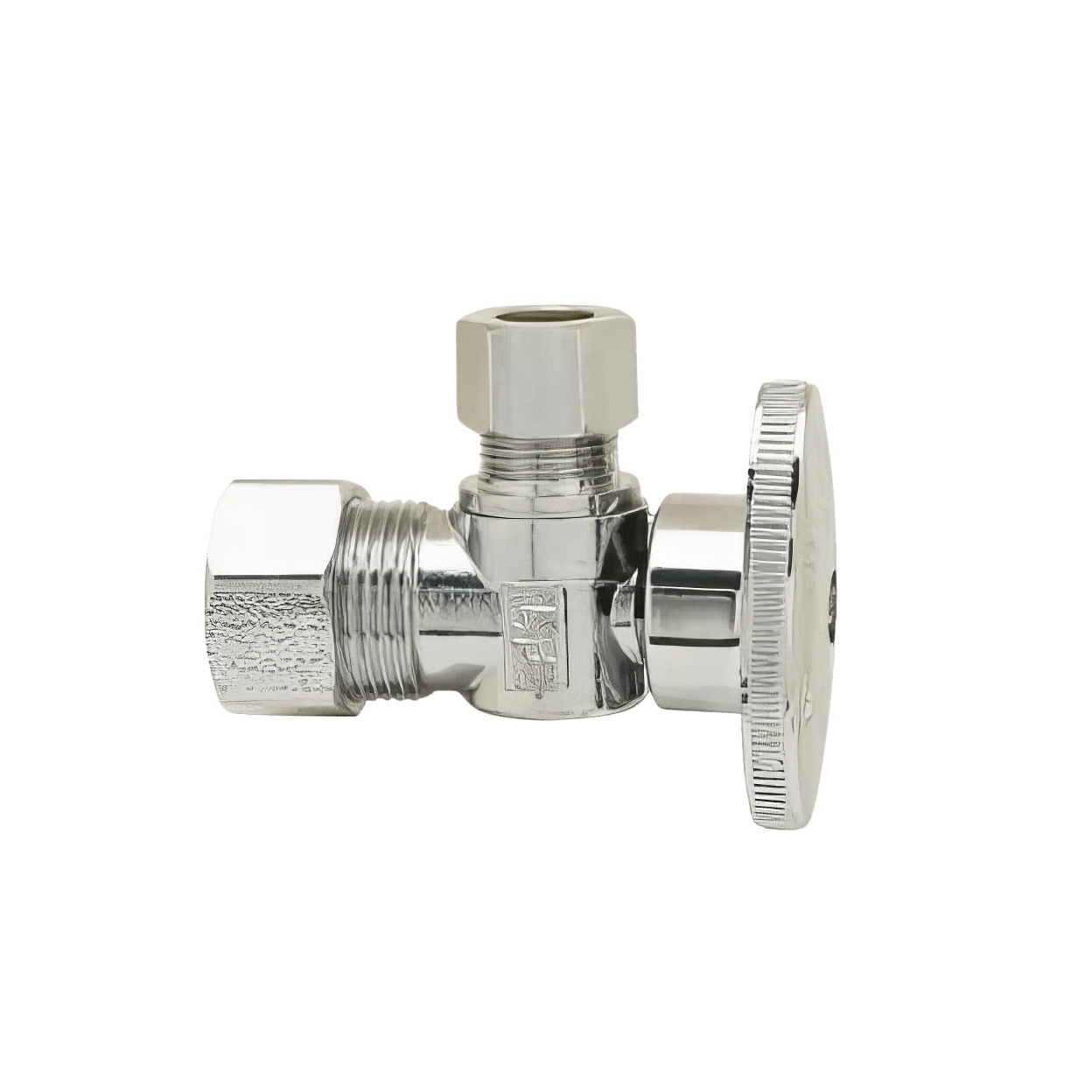 BRASSCRAFT BrassCraft PLB100X P Angle Style Quarter-Turn Supply Ball Stop 1/2 x 3/8 in