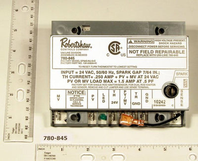 ROBERTSHAW Robertshaw 780-845 Ignition Control 24 VAC 50/60 Hz 1.5 A Natural Gas