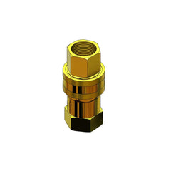 T&S Brass AG-5D Gas Appliance Connectors, Quick Disconnect, 3/4 NPT Female Threads