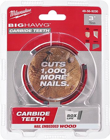 MILWAUKEE Milwaukee 49-56-9230 BIG HAWG 3 in Carbide Tooth Hole Saw