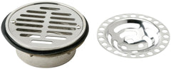 ELKAY Elkay LK43 Drain Fitting 5-1/2 Stainless Steel Dome / Flat Grid Strainer