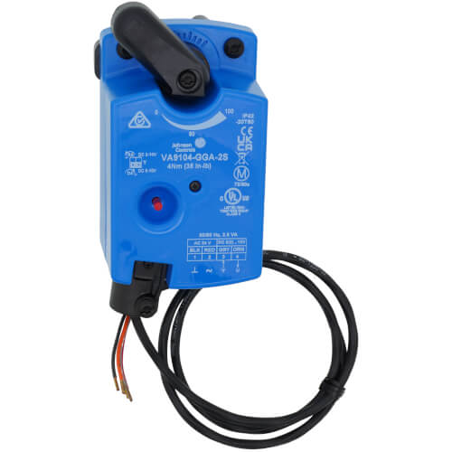 JOHNSON CONTROLS Johnson Controls VA9104-GGA-2S Direct Mount Valve Actuator 35 lb-in.