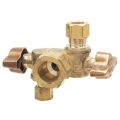 BrassCraft KTCR1901DVXR 1/2 x 3/8 x 3/8 in. Compression x OD Compression x OD Compression Ball Handle Angle Supply Stop Valve