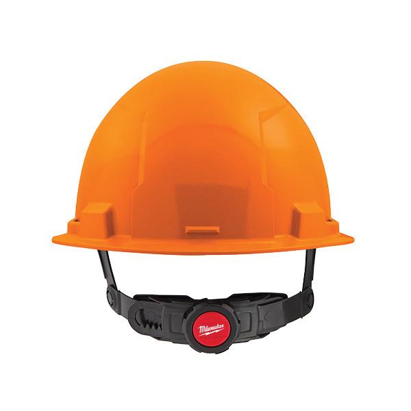 MILWAUKEE Milwaukee 48-73-1232 Orange Front Brim Vented Hard Hat with 6-Point Ratcheting Suspension - Type 1, Class C