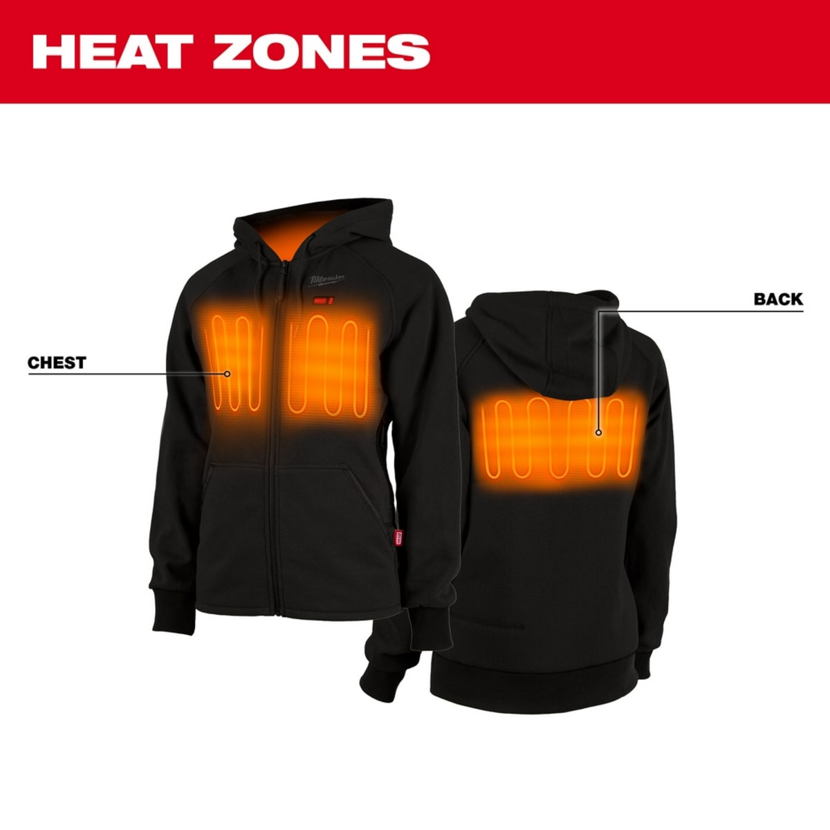 MILWAUKEE Milwaukee 336B-21XL Heated Women's Hoodie Kit 12V (XL)