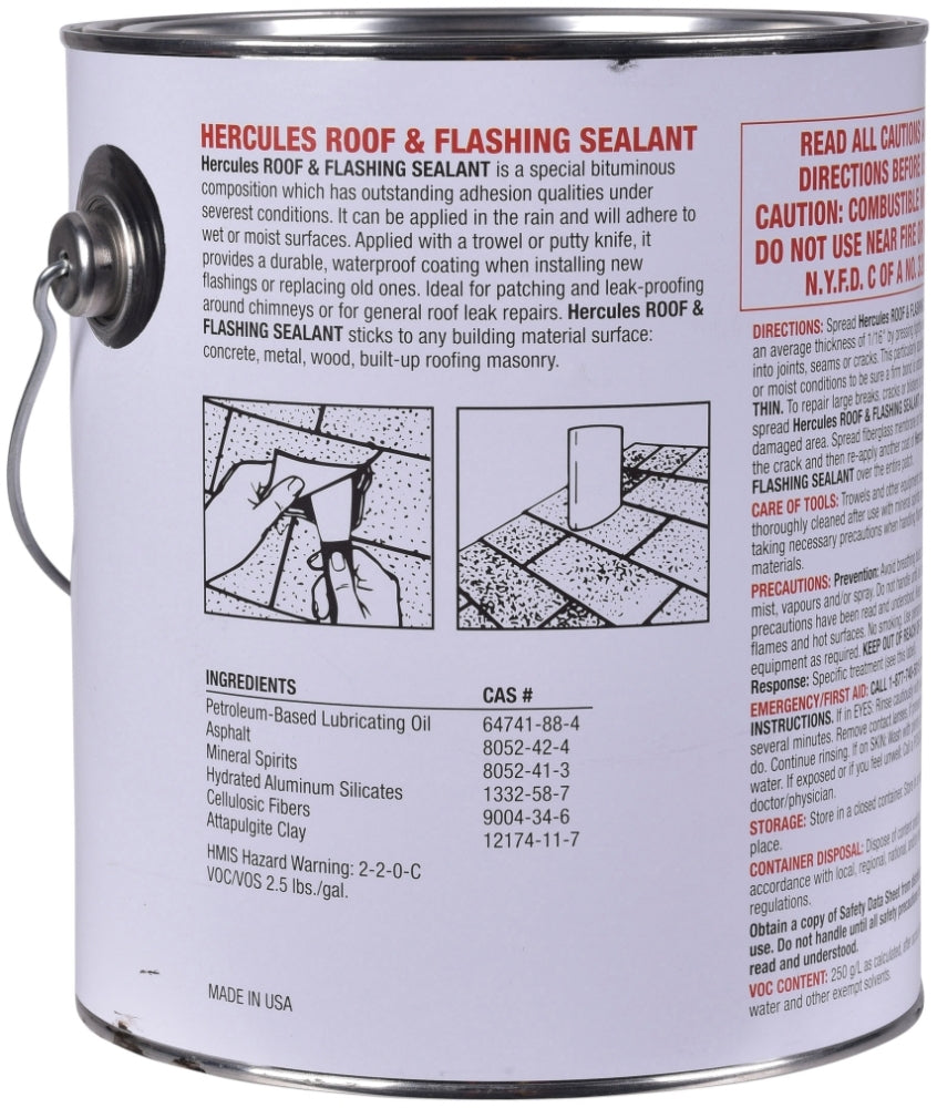 HERCULES Hercules 25410 Roof and Flashing Cement 1GAL