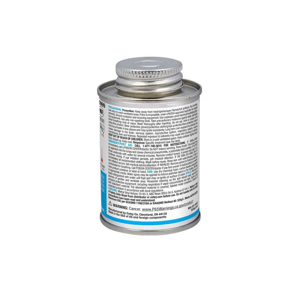 OATEY Oatey 30999 4 oz. Plastic Black Pipe Cement
