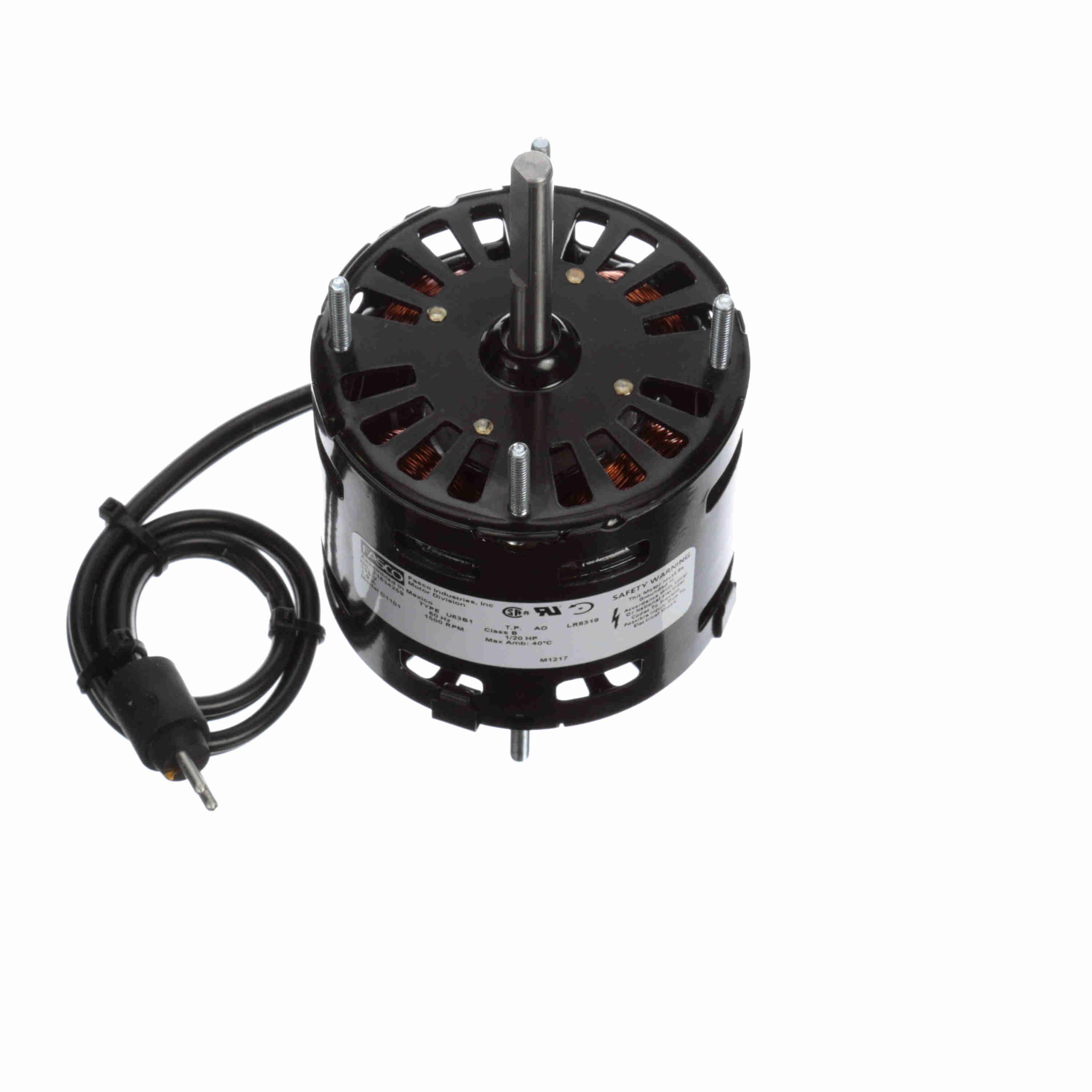 GENTEQ MOTORS Fasco D1101 3.3 Dia Motor 1/20 HP 1500 RPM
