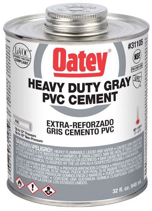 OATEY Oatey 31105 Heavy Duty PVC Cement 32 oz