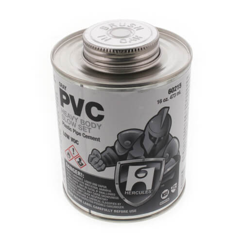 HERCULES Hercules 60215 16 oz. Slow Set PVC Grey Pipe Cement