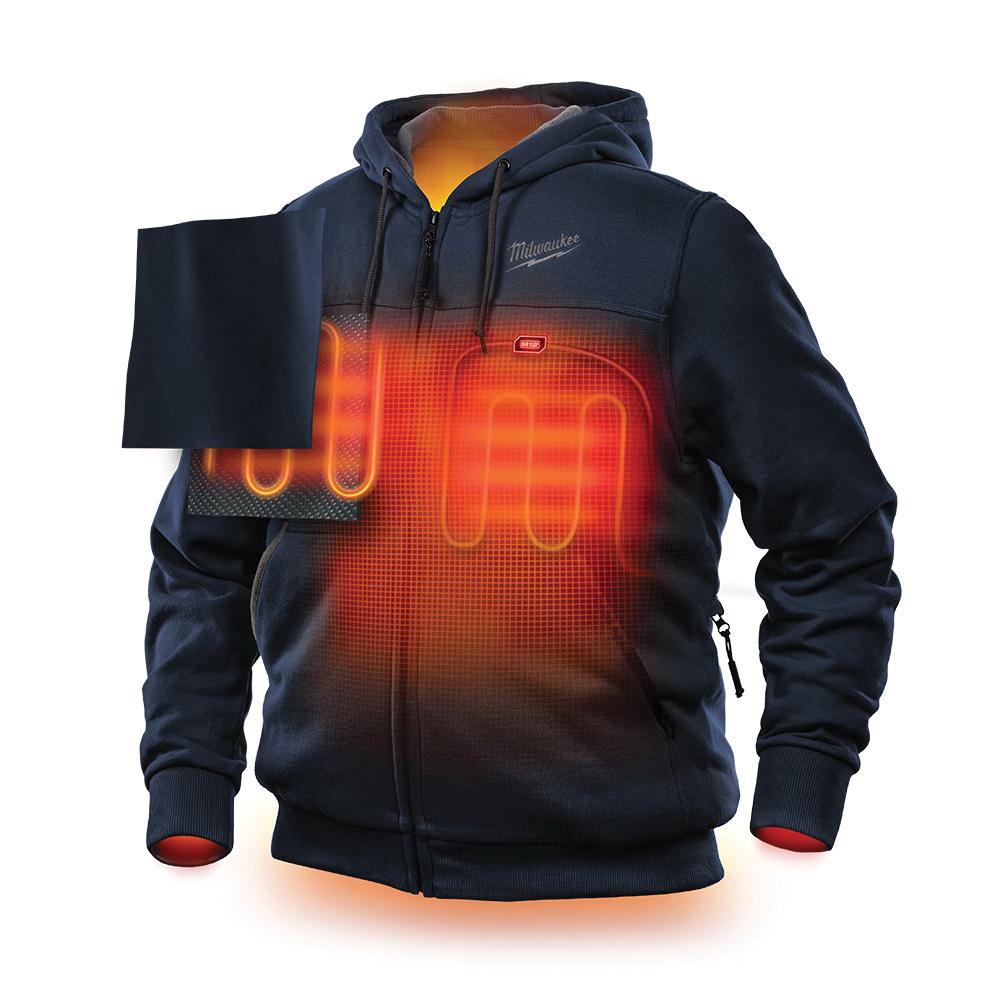 MILWAUKEE Milwaukee 302BL-212X Heated Hoodie Kit 2 - M12 Cordless Insulated - 2XL