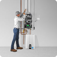 NAVIEN Navien NPE-240S2 Tankless Water Heater Max Input 199,900 BTU/h Indoor or Outdoor Wall-Hung