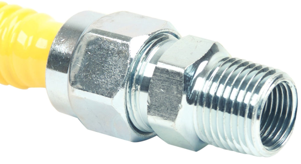 BRASSCRAFT BrassCraft CSSC44-36 Coated Gas Appliance Connector, 1/2 MIP x 1/2 MIP, 36 Inch Length