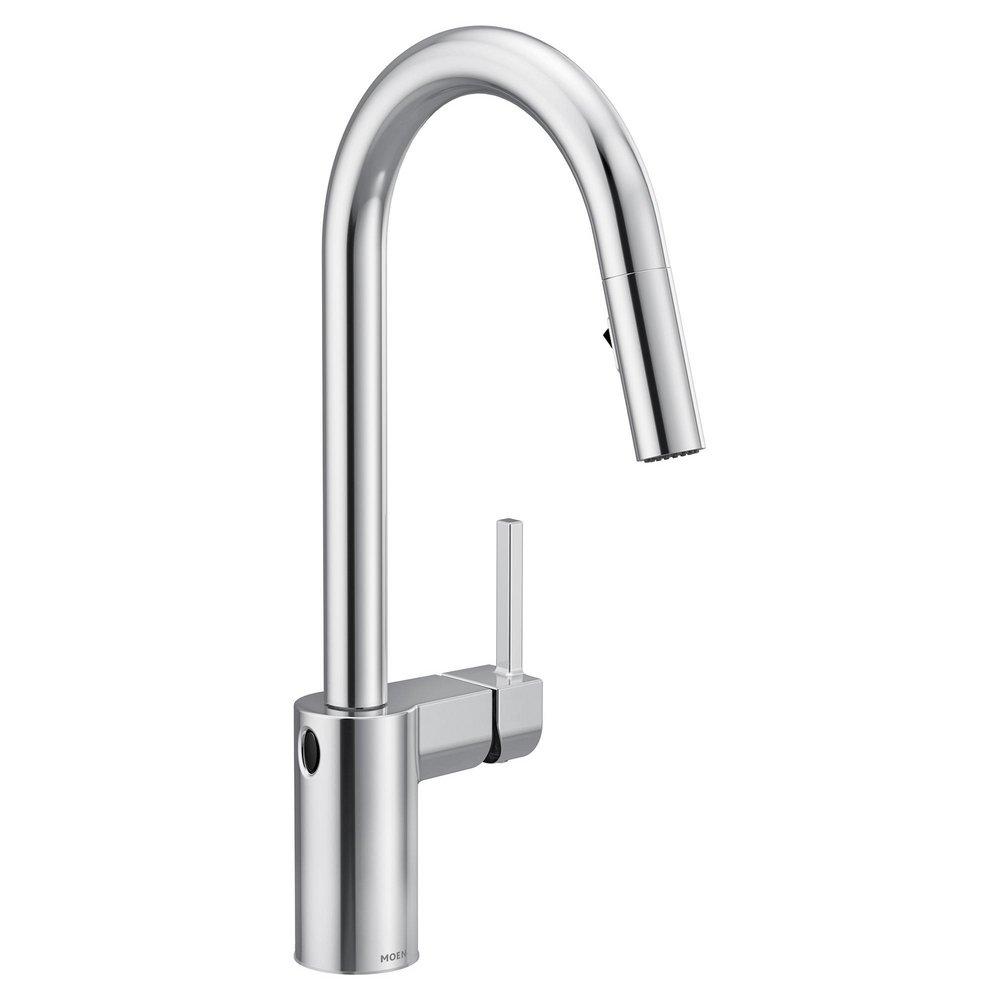 MOEN Moen 7565EWC Align Single Handle Pull Down Touchless Kitchen Faucet in Chrome