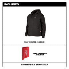 Milwaukee 306B-20XL M12 Heated Hoodie Black XL