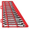 MILWAUKEE Milwaukee 48-22-9413 15pc SAE Flex Head Ratcheting Combination Wrench Set