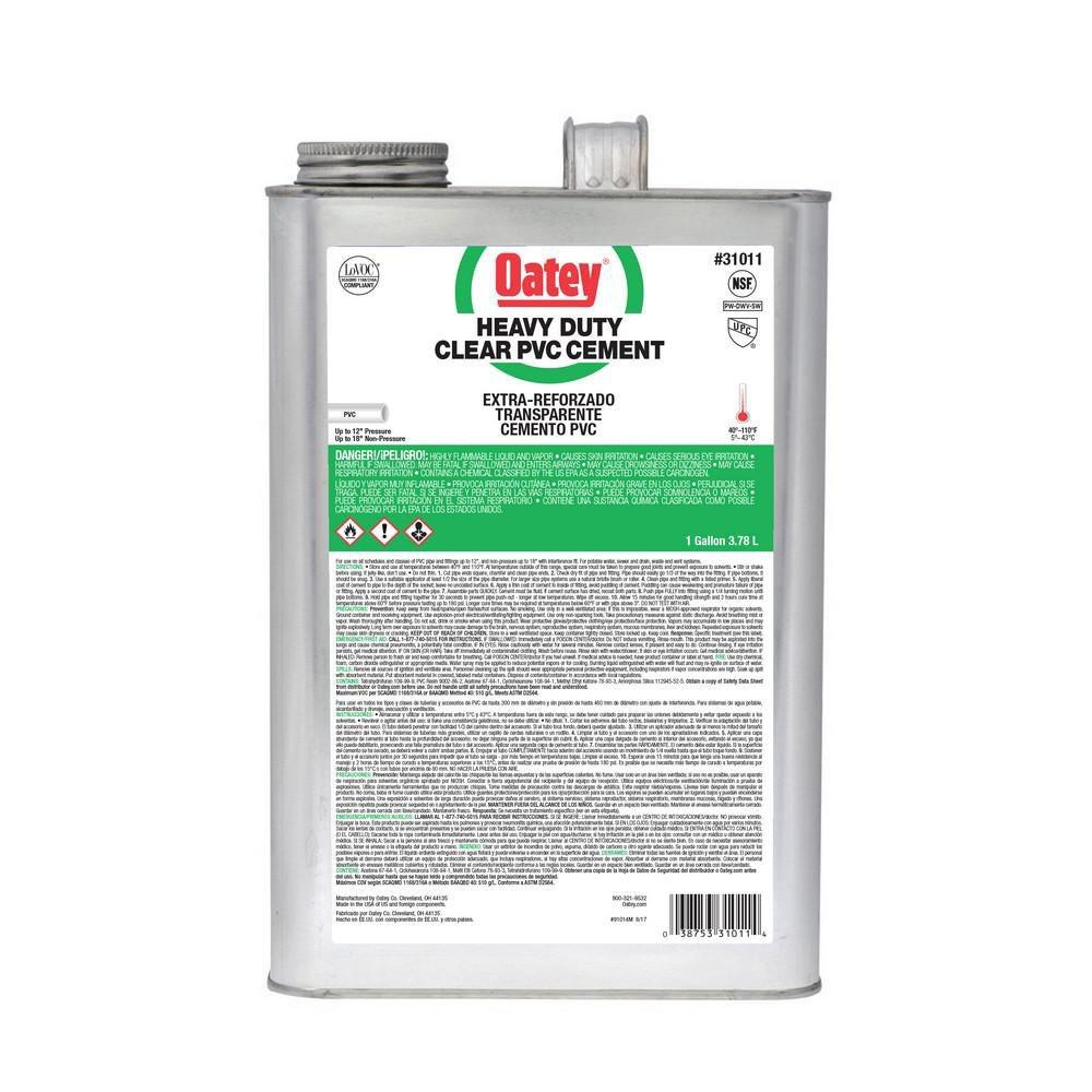 OATEY Oatey 31011 Heavy Duty Low VOC PVC Cement 1 Gal Clear