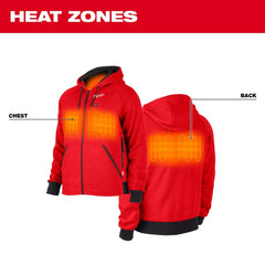 Milwaukee 306R-202X Heated Hoodie Red 2X Replacement MPN
