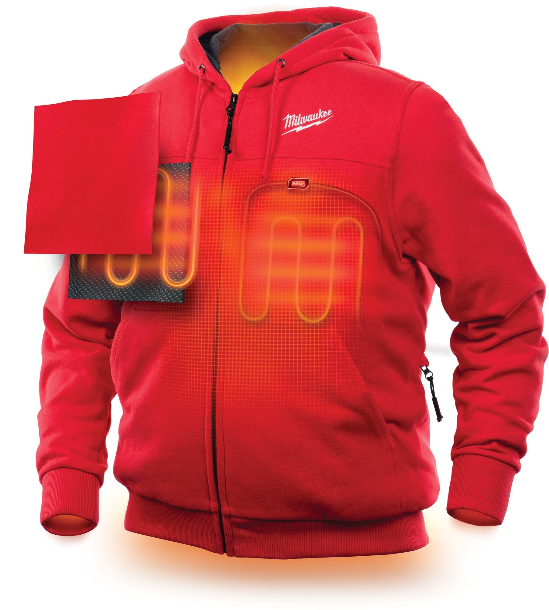 MILWAUKEE Milwaukee 302R-21M M12 Heated Hoodie Kit M (Red)