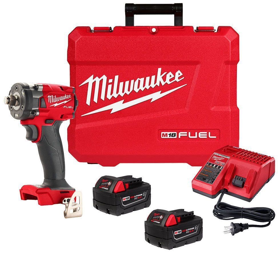 MILWAUKEE Milwaukee 2855-22R M18 FUEL 1/2 Compact Impact Wrench w/ Friction Ring Kit