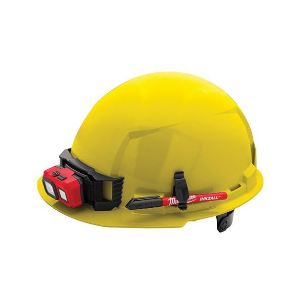 MILWAUKEE Milwaukee 48-73-1222 Yellow Front Brim Vented Hard Hat with 6pt Ratcheting Suspension - Type 1 Class C