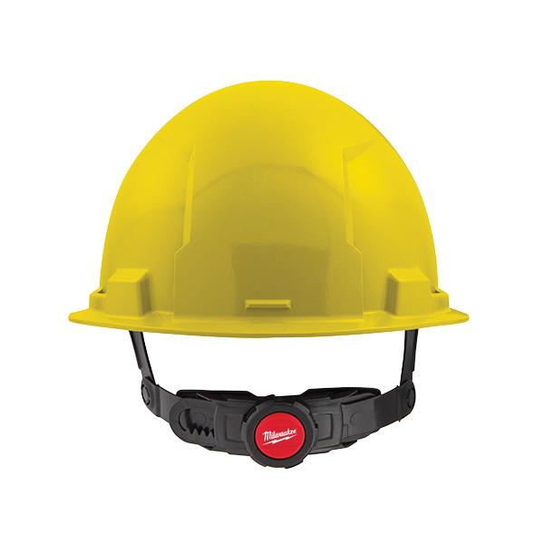 MILWAUKEE Milwaukee 48-73-1222 Yellow Front Brim Vented Hard Hat with 6pt Ratcheting Suspension - Type 1 Class C